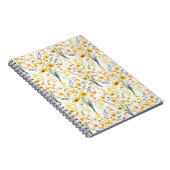 Mooie gele lente wilde bloemen notitieboek (Rechterzijde)
