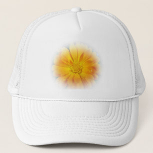 mooie gele madeliefjesbloem trucker pet