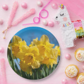 Mooie gele narcissen papieren bordje (Feest)