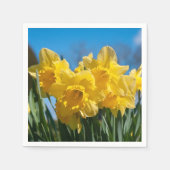 Mooie gele narcissen servet (Voorkant)