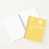 Mooie gele notitieboek (Binnen)