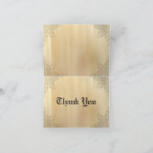 Mooie Gele Roos Aangepaste Dank Je Wel Bedankkaart (Binnen)