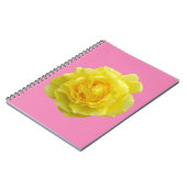Mooie gele roos notitieboek (Linkerzijde)