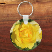 Mooie gele roos sleutelhanger (Voorkant)