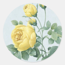 Mooie  gele roos sticker