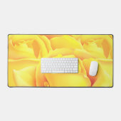 Mooie gele Rose Bureaumat (Keyboard & Muis)