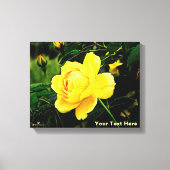 Mooie gele Rose Canvas Afdruk (Voorkant)