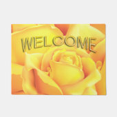 Mooie gele Rose Deurmat (Voorkant)