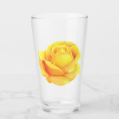 Mooie gele Rose Glas (Voorkant)