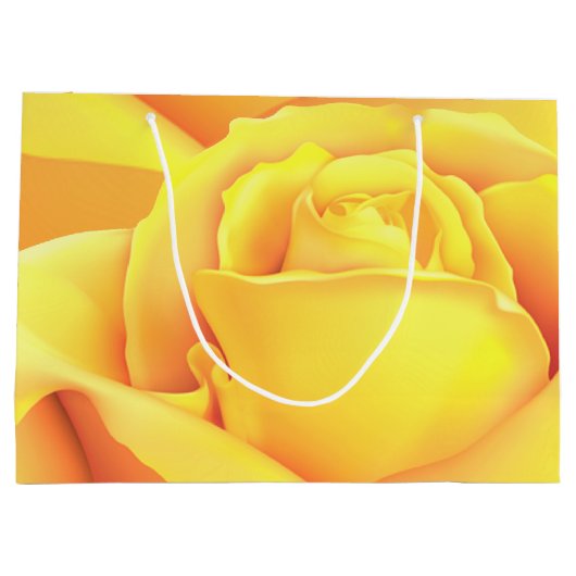 Mooie gele Rose Groot Cadeauzakje (Achterkant)