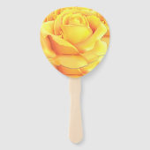 Mooie gele Rose Handwaaier (Voorkant)