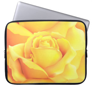 Mooie gele Rose Laptop Sleeve
