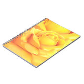Mooie gele Rose Notitieboek (Linkerzijde)