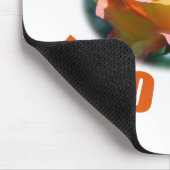 mooie gele roze bloem foto kunst cadeau muismat (Hoek)