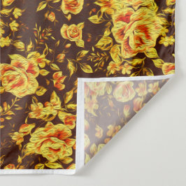 Mooie  gele rozen bloemenmoes wandkleed