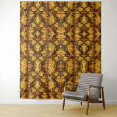 Mooie  gele rozen bloemenmoes wandkleed (In situ)