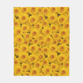 Mooie gele rozen fleece deken (Voorkant)