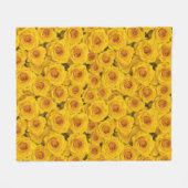 Mooie gele rozen fleece deken (Voorkant (Horizontaal))