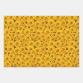 Mooie gele rozen inpakpapier vel (Voorkant 2)