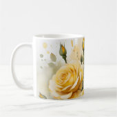Mooie gele rozen koffiemok (Links)