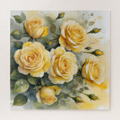 Mooie Gele Rozen Legpuzzel (Horizontaal)