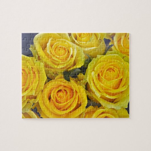 Mooie gele rozen legpuzzel (Horizontaal)