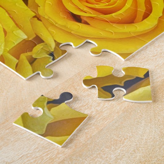 Mooie gele rozen legpuzzel (Zijkant)