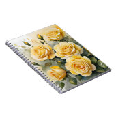 Mooie gele rozen notitieboek (Rechterzijde)