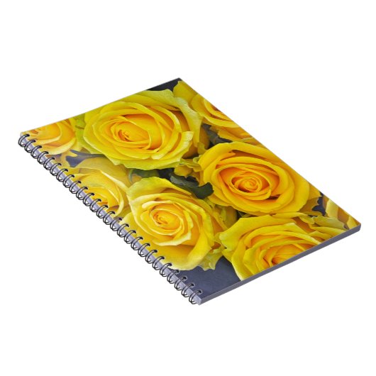 Mooie gele rozen notitieboek (Rechterzijde)