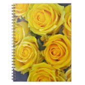 Mooie gele rozen notitieboek (Voorkant)