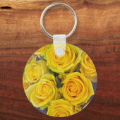 Mooie gele rozen sleutelhanger (Voorkant)