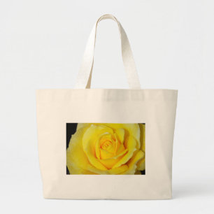 Mooie gele rozenblaadjes grote tote bag