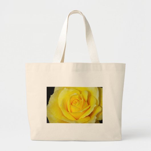 Mooie gele rozenblaadjes grote tote bag (Voorkant)