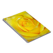 Mooie gele rozenbladen notitieboek (Rechterzijde)
