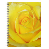 Mooie gele rozenbladen notitieboek (Voorkant)