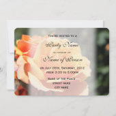 Mooie gele rozenbloem, alle uitnodigingen voor fee (Voorkant)