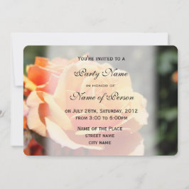 Mooie gele rozenbloem, alle uitnodigingen voor fee