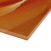 Mooie gele rozenbloem bloemen snijplank (Hoek)