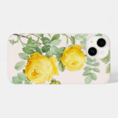 Mooie gele rozenbloem iPhone hoesje (Achterkant horizontaal)