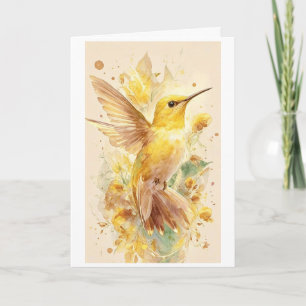 mooie gele vogel op een kaart