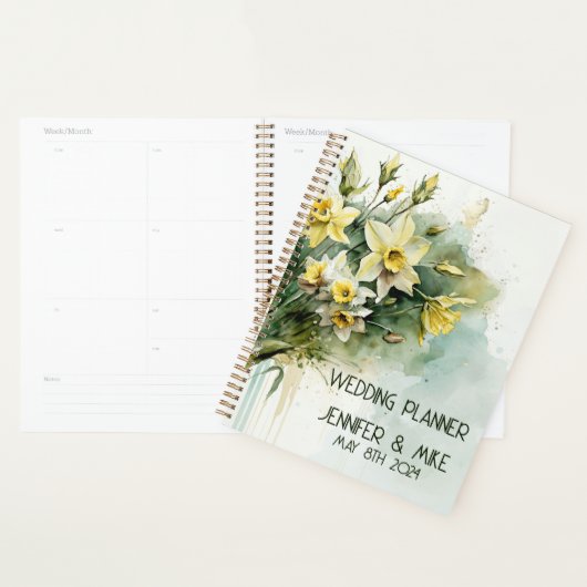 Mooie gele water narcissen planner (Display)