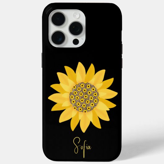 Mooie Gele Zonnebloem Bloemige Moederdag Case-Mate iPhone Case (Achterkant)