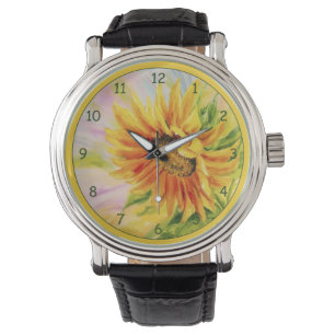 Mooie Gele Zonnebloem Horloge
