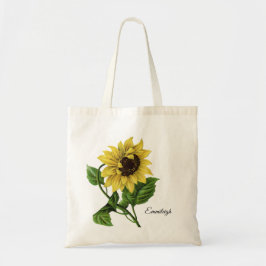 Mooie , gele zonnebloem tote bag