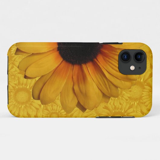 Mooie gele zonnebloemen Case-Mate iPhone case (Achterkant (horizontaal))