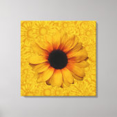 Mooie gele zonnebloemen gewikkeld canvas (Voorkant)