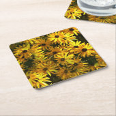 Mooie Gele Zonnebloemen Onderzetter Set (Schuin)