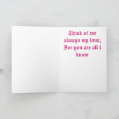 Mooie geliefden  Wenskaart Kaart (Binnen)