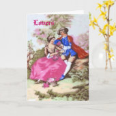 Mooie geliefden  Wenskaart Kaart (Gele Bloem)