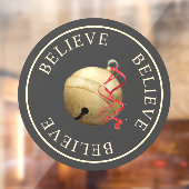 Mooie GELOOF met Jingle Bell Kerstmis Raamsticker (Vel 2)